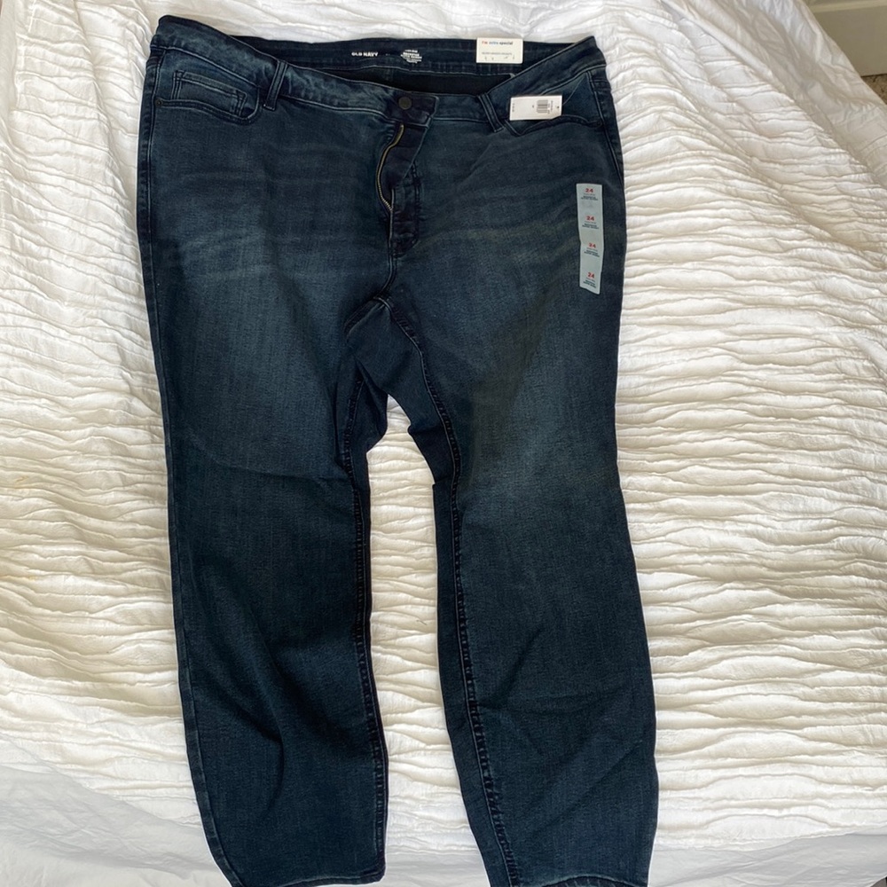 Old Navy Women’s High Rise Rockstar Super Skinny Jeans Size 24